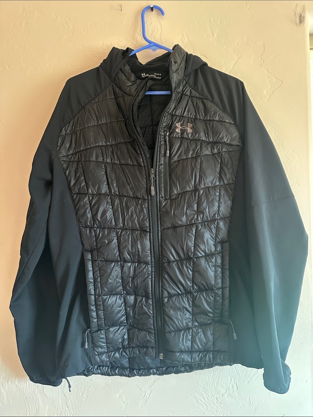 Under Armour Black Quilted Hooded Puffer Jacket